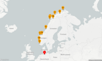 Hurtigruten MS Otto Sverdrup - Die Nordkap-Linie ab Hamburg - 15 Tage Reiseroute